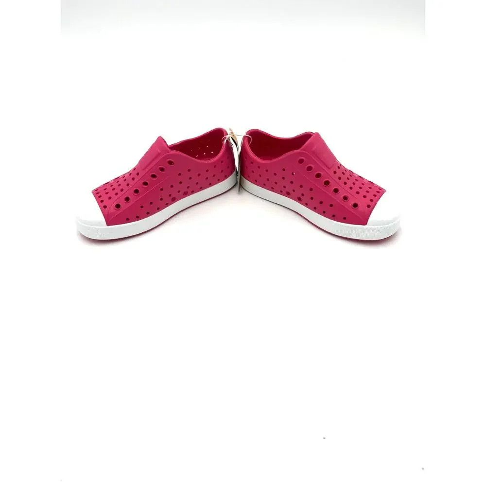 Native Jefferson Child Shoes - Hollywood Pink/Shell White - c11